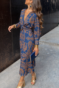 Selene | VESTIDO MIDI CON ESTAMPADO