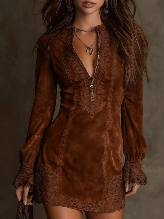 Carmen · Túnica con bordado y cremallera